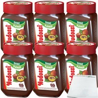 Nudossi Haselnuss-Nougat-Creme 36% HaselnüSse Ohne PalmöL 6Er Pack 6X300G Usy
