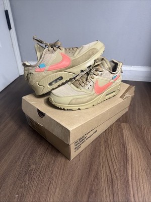 Size 8 - Nike Air Max 90 x OFF-WHITE Desert Ore 2019 - Pre owned