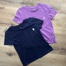 Gap Kids Set Of 2 Short Sleeve T-shirts Pocket On The Front Embroidery Size 8