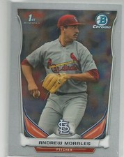 Andrew Morales St. Louis Cardinals 2014 Bowman Chrome Draft Card