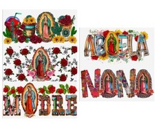 5 Piece set Latino Spanish Cup Wrap Transfer Stickers for Glass Uv DTF 1240109