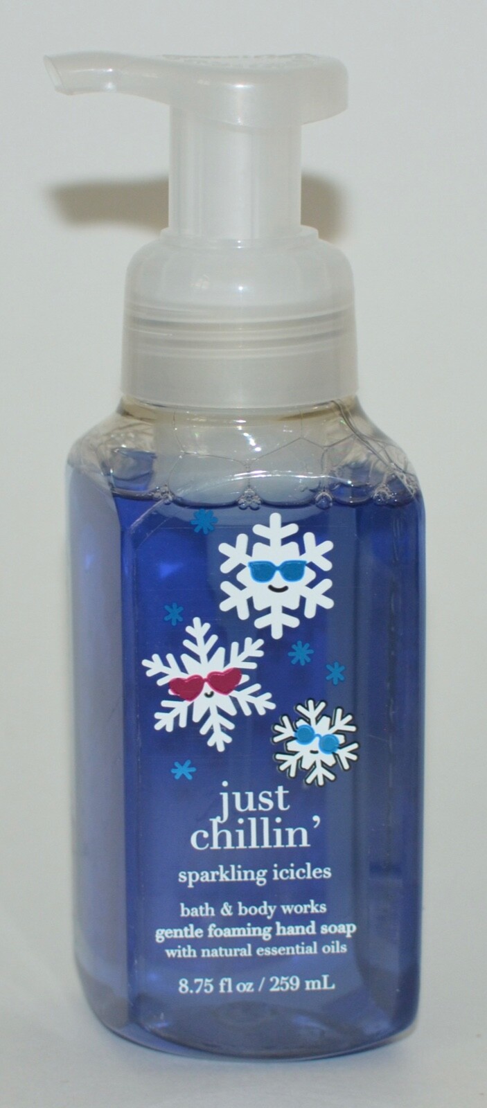 3 BATH & BODY WORKS JUST CHILLIN SPARKLING ICICLES GENTLE FOAMING HAND