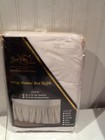 Casa Elite Wrap Around White Bedskirt Size Twin/Full New Ruffle