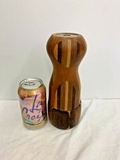 HANDCRAFTED WOODEN KALEIDOSCOPE ARTISAN SIGNED BY ARTIST BEAUTIFUL COLORS