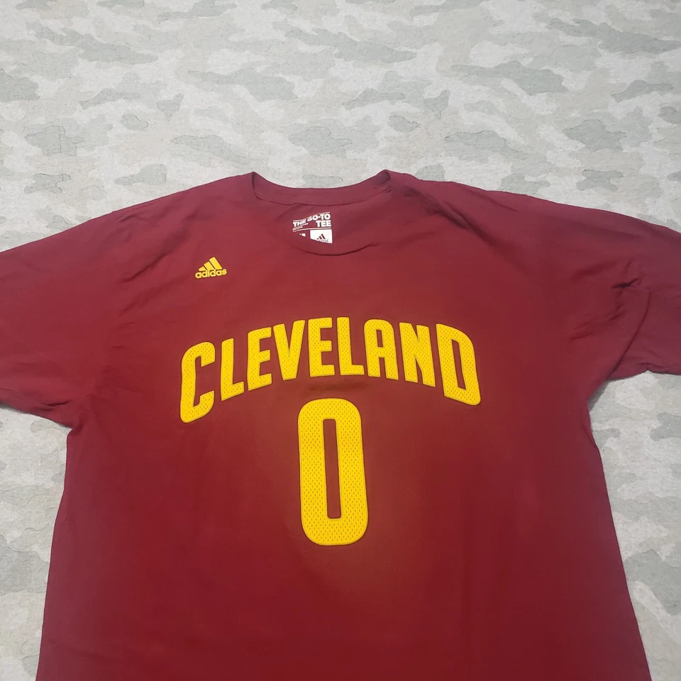 Camisa Cleveland Cavilers Para Hombre XL Roja Adidas Love #0 Manga Corta Foto 3 de 4