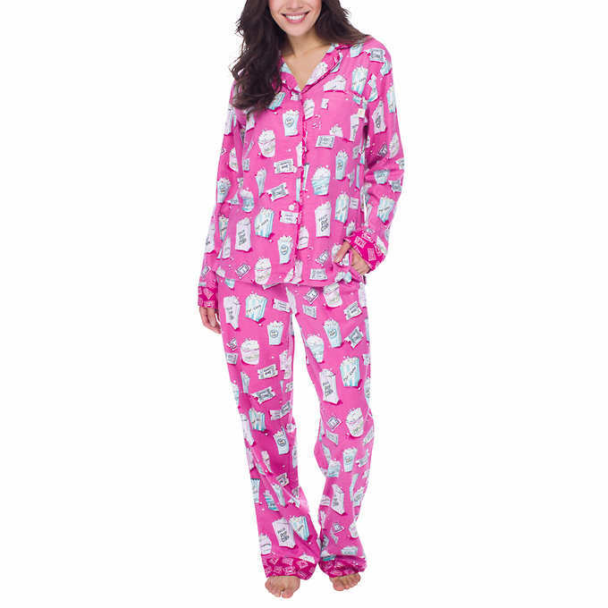 Munki Munki Ladies' 2-piece Flannel PJ Set, Colors Sizes, NEW