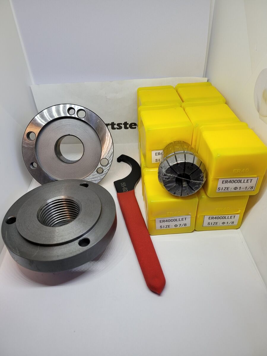 Logan, Atlas/Craftsman ER40 Chuck & Collets w/ 1-1/2