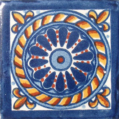 #C007 MEXICAN CERAMIC HANDMADE TALAVERA TILE SETS