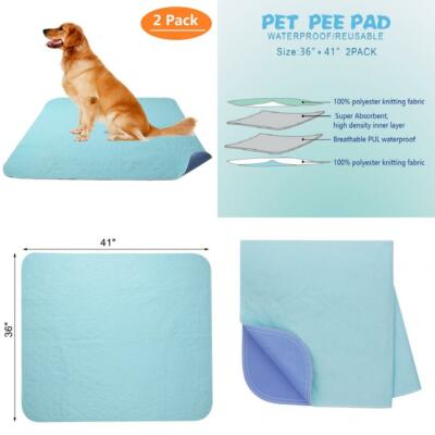 KOOLTAIL Washable Pee Pads for Dogs Waterproof Dog Mat 36