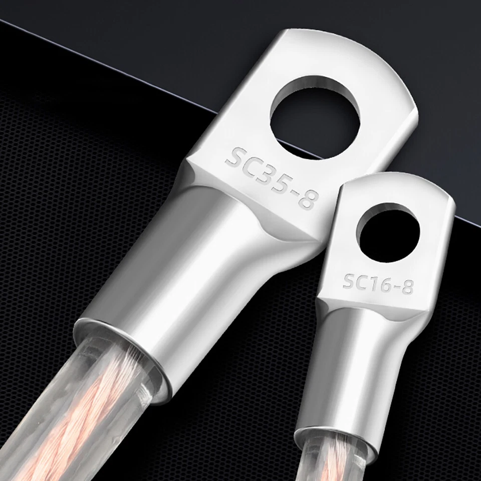 Copper Tube Terminals Terminal Battery Welding Ring Crimp Cable Lugs (All Sizes) - Image 2 of 4