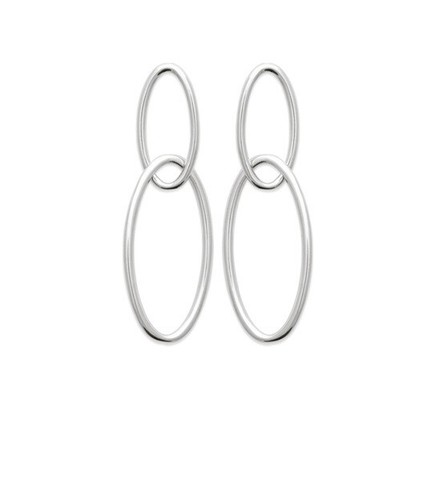 Orecchini a cerchio pendenti in oro - Pendenti a goccia in oro vermeil 18 carati, base in argento sterling / Ariel - Italia