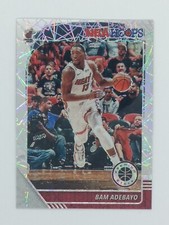 2019-20 Panini Hoops Silver Laser Prizm Premium Stock Bam Adebayo #95, Heat