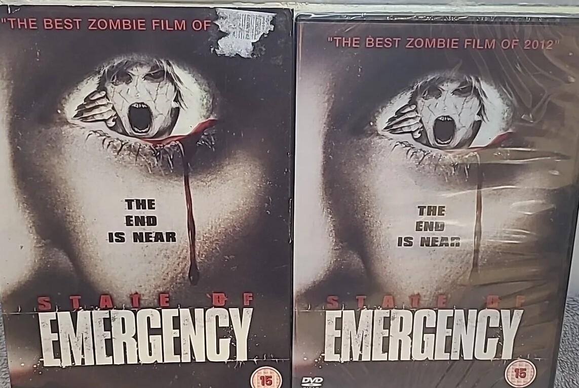 New And Sealed - STATE OF EMERGENCY UK DVD 2012 Jay Hayden Zombies Slipcase