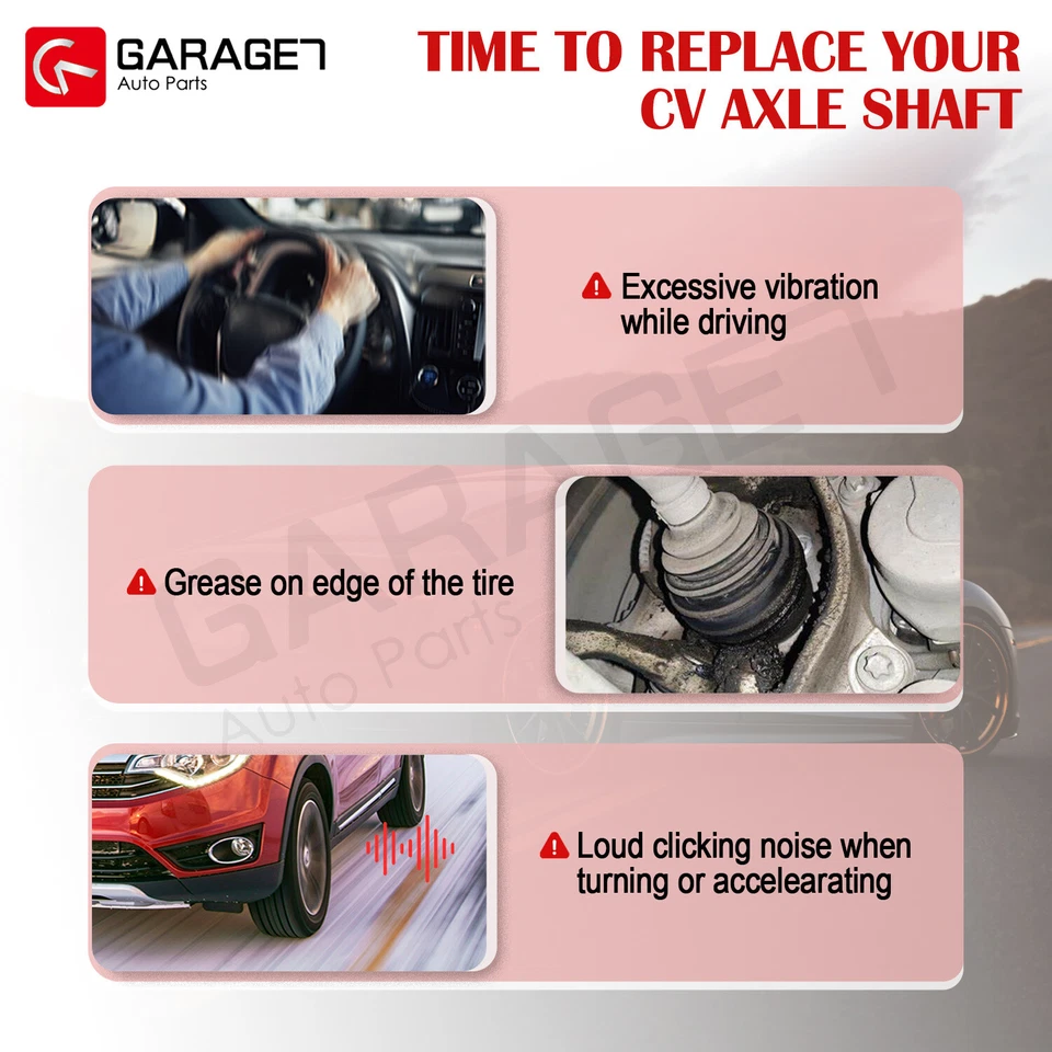 Par Conjunto de eje delantero CV para 18-21 Volvo V90 17-19 Volvo S90 L4 2,0 L GAS Foto 4 de 4