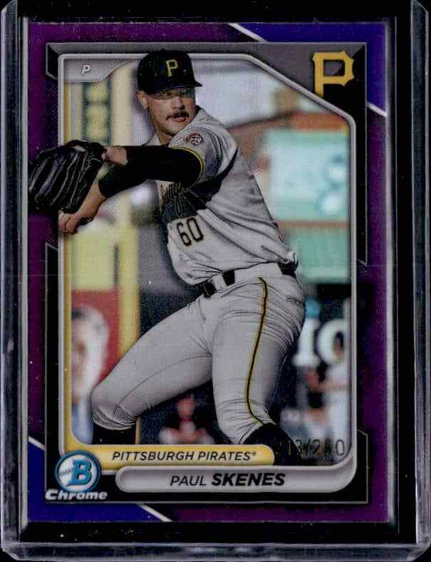 2024 Bowman - Chrome Prospects Purple Refractor #BCP-125 Paul Skenes /250