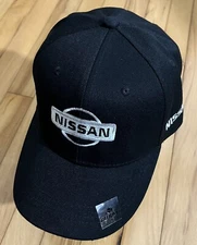 Auto-Car Nissan Symbol Black Baseball Cap. ***A cost-effective hat & gift!