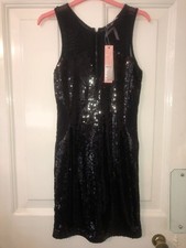 LIPSY SEQUIN AND MESH DRESS. SIZE 10. NEW WITH TAGS.