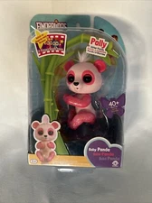 Fingerlings Baby Panda POLLY Glitter Pink Interactive Collectible Pet WooWee