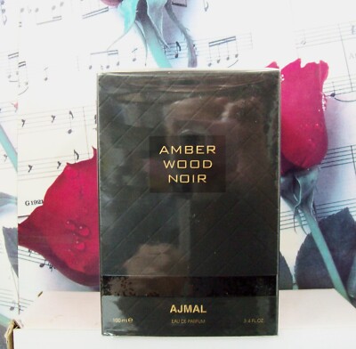 Ajmal Amber Wood Noir Unisex 3.4 FL. OZ. EDP Spray. Sealed Box.