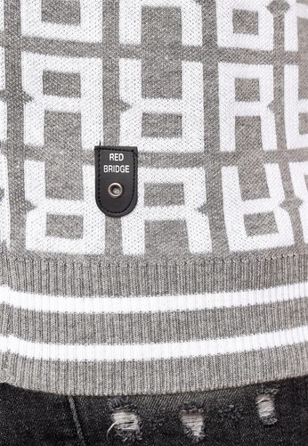 Redbridge Maglione Uomo Maglia Pullover Felpa Sweater Allover R Logo M3096 - Foto 19 di 33