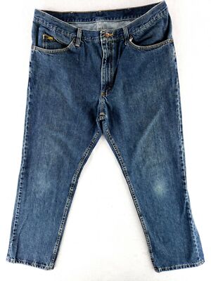 Lee 38x30 Jeans Classic Denim Straight Leg Faded Wash Casual Workwear
