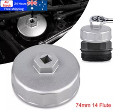 For Mercedes Porsche VW Audi Oil Filter Wrench Cap Style Universal 74mm 14 Flute