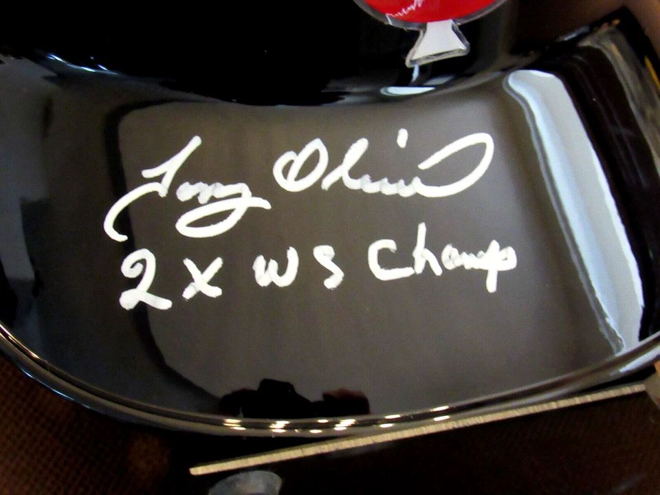 TONY OLIVA 2 X WS CHAMPS MINNESOTA TWINS HOF SIGNED AUTO RAWLINGS HELMET JSA - Image 2 of 4