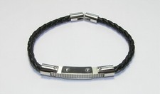 BRACCIALE UOMO 2JEWELS STAINLESS STEEL 21 CM PELLE E FIBRA DI CARBONIO REGALO