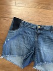 Isabel Maternity Women's Size 14 Distressed Maternity Boyfriend Shorts — photo 2