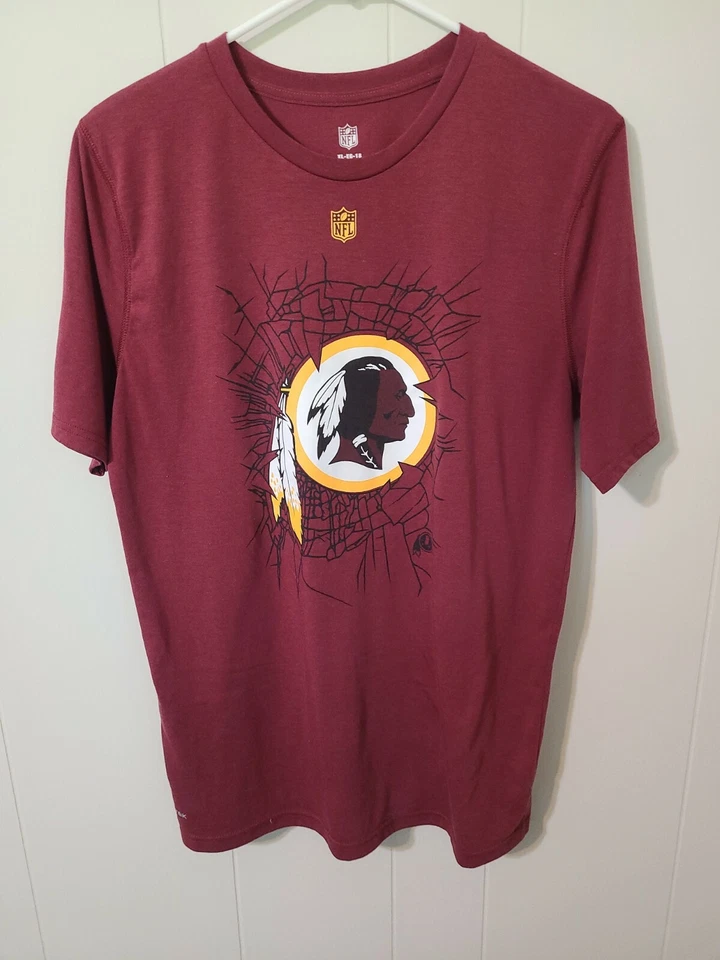 Washington Redskins Youth Xl (18) 勃艮第 NFL Dri-Tek 短袖 T 恤 — 第 2/4 张图片