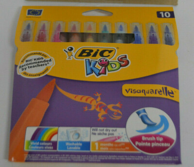 BIC KIDS   Visaquarelle    Pinselmaler  10 Farben auswaschbar