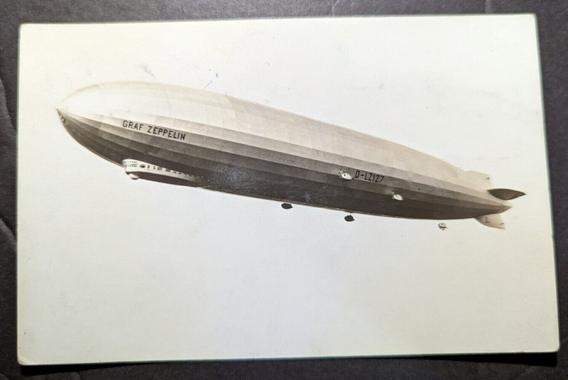 1929 Germany Airmail Graf Zeppelin LZ 127 to Er Ramle Palestine Mail Drop