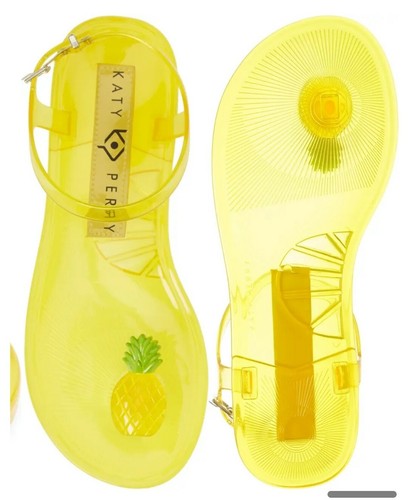 pineapple jelly sandals