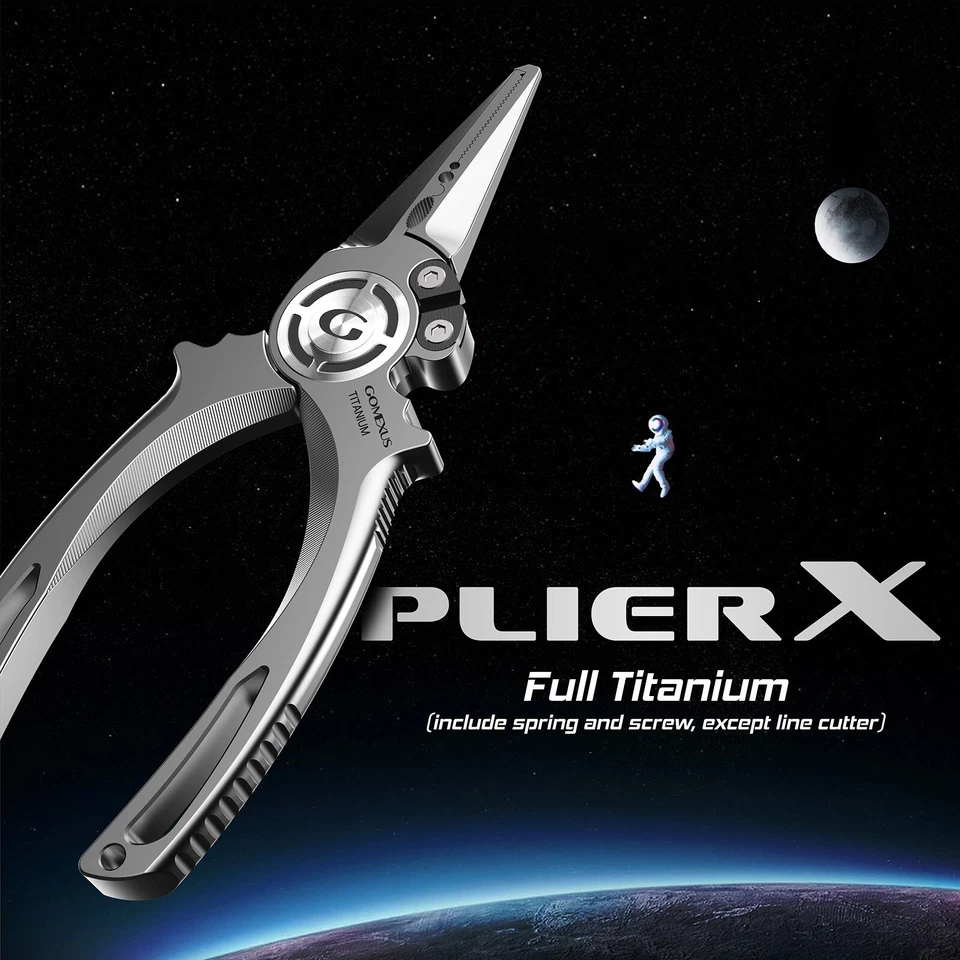 Gomexus Plier X Titanium Fishing Pliers 7'' kayak surf Fishing Never Rust - Image 2 of 4