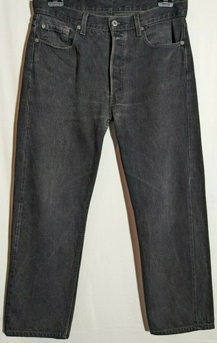 Men's Levi's 501 Straight Black Jeans 