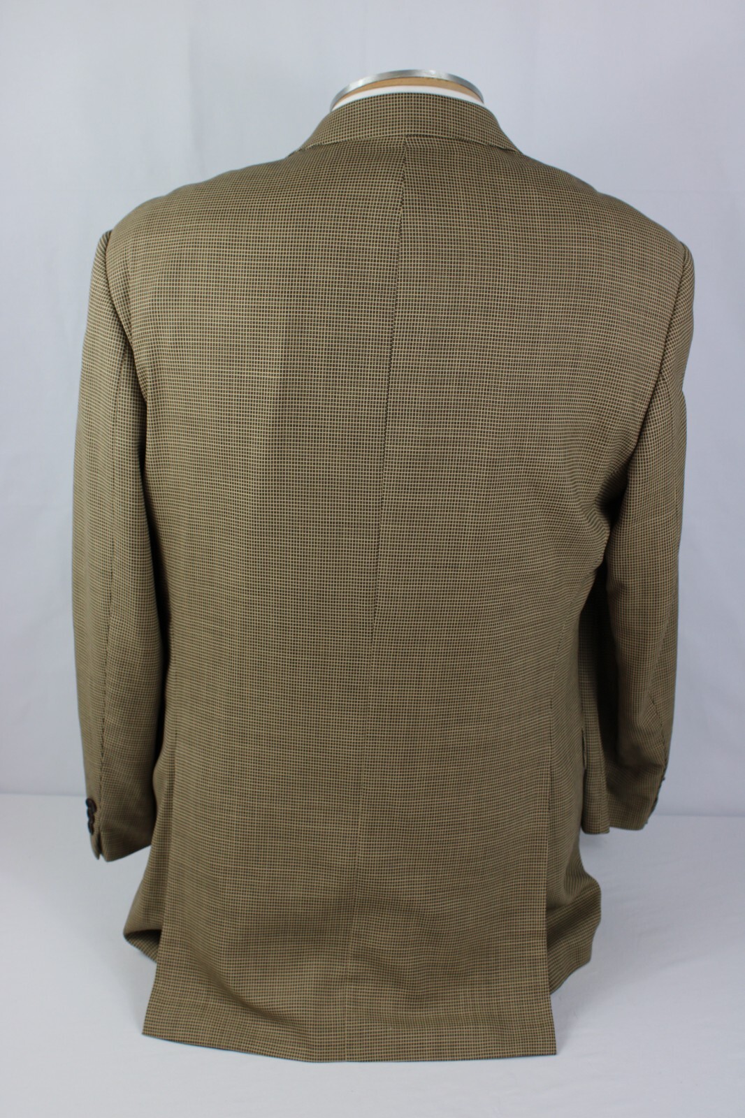 HUGO BOSS Loro Piana Wool Blazer 40L Brown Check 3 Button Double Vent Jacket thumbnail 5