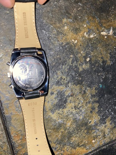 Tommy Hilfiger Men's Stainless Steel Watch Leather Strap Black Watch F90298 - Bild 6 von 6