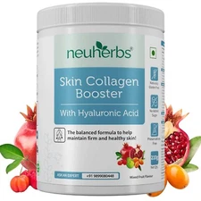 Neuherbs Skin Collagen For Glowing Skin, Healthier Hair Mixed Fruit Flavour 210g