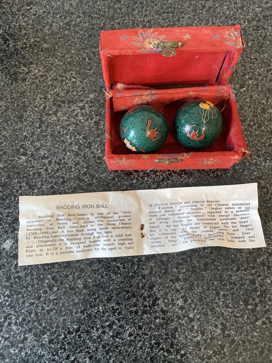 Chinese Stress Relief Therapy BAODING BALLS- IRON BALL DIRECTION