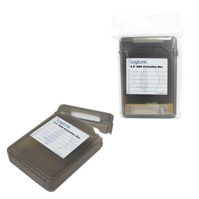 SCHNELLVERSAND! LOGILINK FESTPLATTEN HÜLLE CASE BOX FÜR 3,5'' HDD SCHWARZ