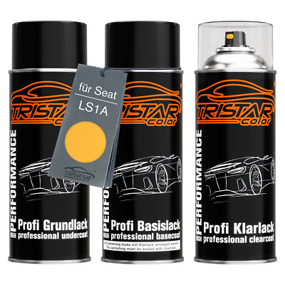 Autolack Spraydosen Set für Seat LS1A Amarillo Crono Cronogelb