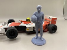 Scalextric SCX Ayrton Senna 1/32 scale unpain...