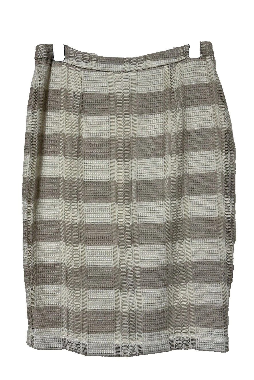 Faldas para mujer Anthropologie rectas y lápiz de algodón a rayas