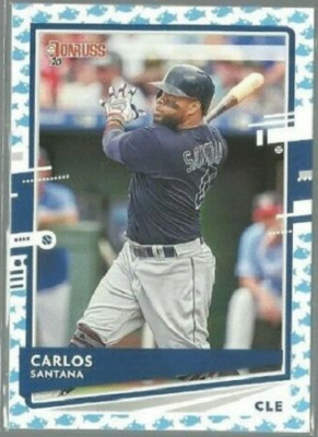 2020 Donruss Baby Shark #186 Carlos Santana Cleveland Indians    