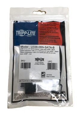 Tripp Lite USB-C to SATA 2.5'' Hard Drive Adapter Cable White U438-06N-B2-W
