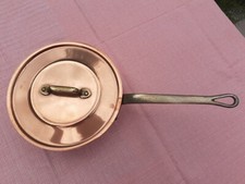 Casserole Sauteuse avec couvercle --ancienne  en cuivre