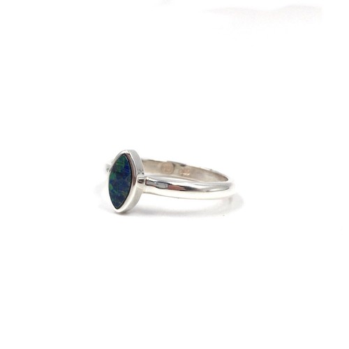Anillo de plata 925 ópalo de roca australiano joyería minimalista 18,8 mm / 59 - Imagen 8 de 13