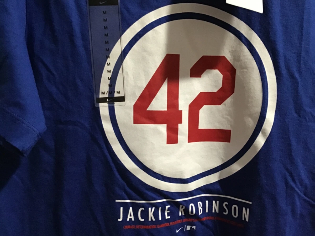 MLB Nike Jackie Robinson Retired 42 Brooklyn Dodgers Adult Mens T