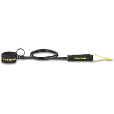 Dakine Kainui Surfboard Leash 7ft x 5/16in W/ Easy Clip - Black/Yellow