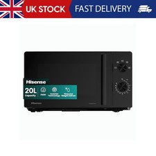 Hisense 700 Watts 20 Litre Inverter Microwave Oven H20MOBP1HIUK Black, Automatic